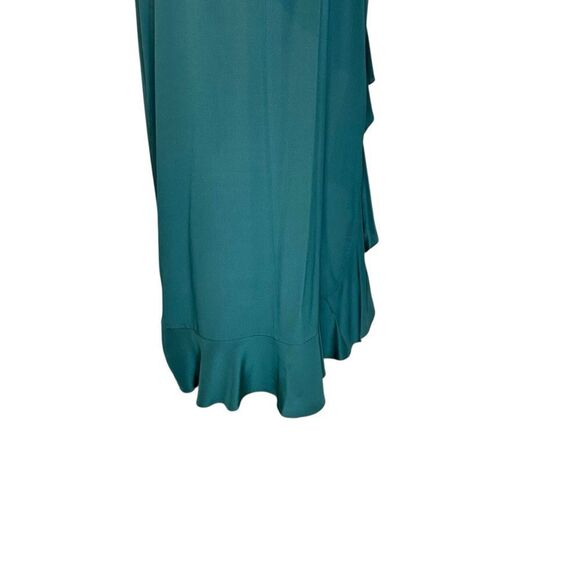 REVOLVE X Amanda Uprichard Peony Silk Maxi Dress in Green | Size M - Picture 9 of 10